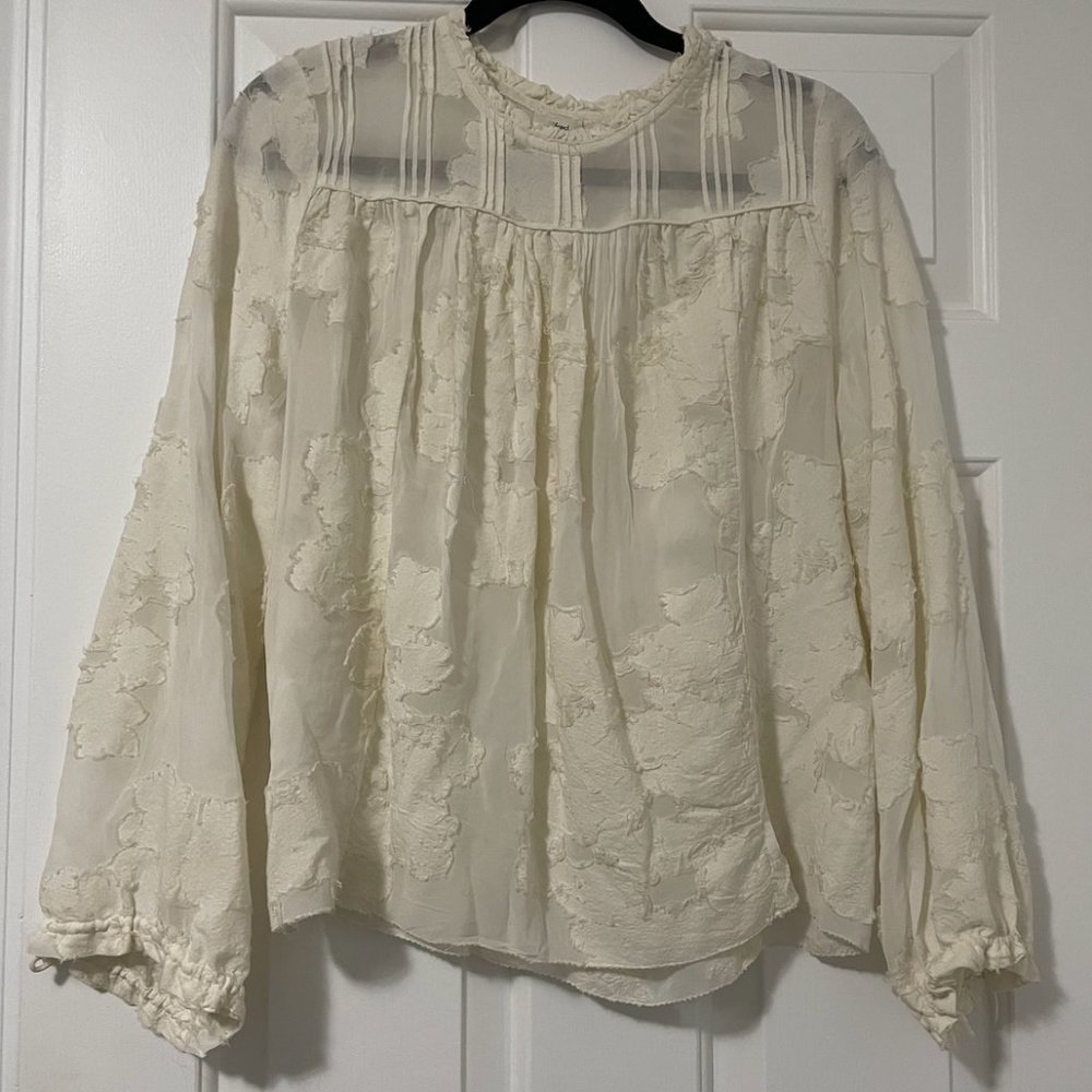 Wilfred Long Sleeve White Blouse